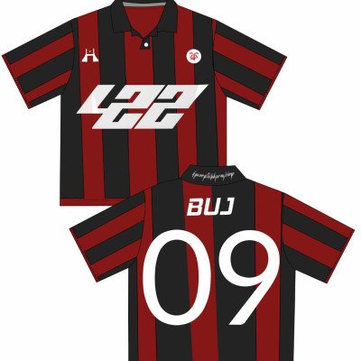 "BUJ 09" Striped Jersey