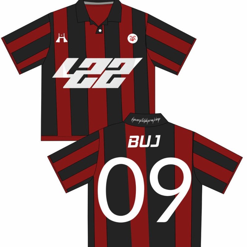"BUJ 09" Striped Jersey